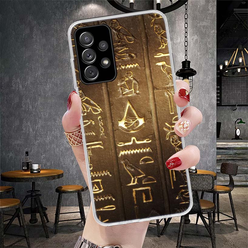 Egypt Nefertiti Anubis Ankh Pharaoh Soft Phone Case For Samsung Galaxy A13 A14 A15 A16 A17 A53 A54 A55 A56 A57 A33 A34 A35 A36 A