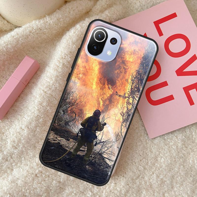 Firefighter Heroes Fireman Case For Xiaomi 11T Pro 12 Mi 11 Lite Cover For POCO X3 GT X4 Pro F1 F3 M3 M4 Pro Cover