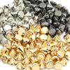 100Pcs Plastic Rivets Gold Sliver Cone Studs Punk Sewing Spike Rivet For Leather Nailheads Rivets Garment Accessories