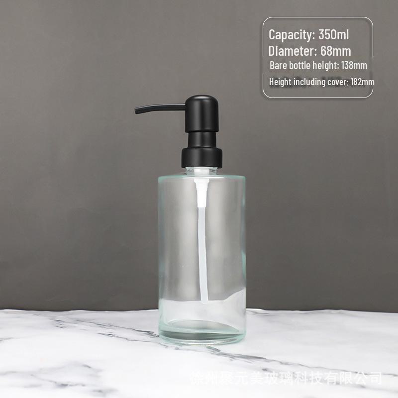 Nordic Style Glass Lotion & Soap Bottle for Home, Hand Sanitizer, and Hotel Shower Gel