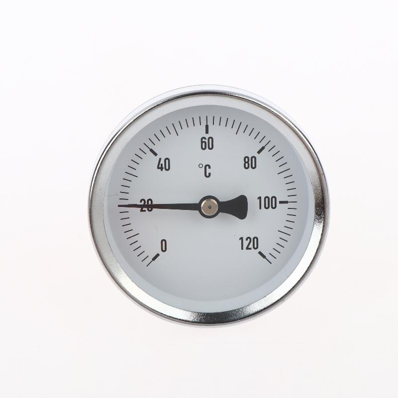 High Quality Bimetallic Thermometer 120C Water Temp Gauge Copper Sheath Suitable for Industrial Tank