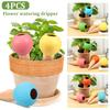4Pcs Plant Watering Globe 150ml Automatic Watering Spike Flower Pot Self Watering Device Drip Irrigation System Garden Decor