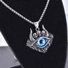 Silver Color Devil's Eye Pendant Personalized Eye Necklace Fashion Men