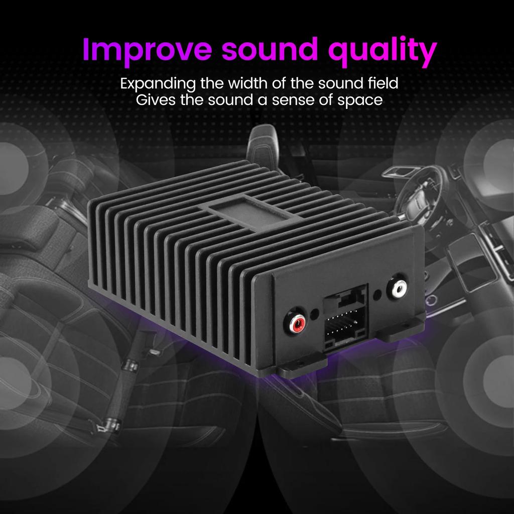 DSP Amplifier Box Car Radio Stereo 4x47W for Android Auto Audio High Power Improve Sound Upgrade Bass Subwoofer Adjustment Kit