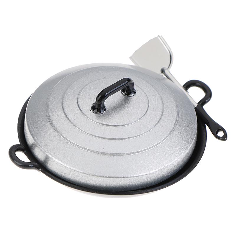 Κινέζικο Wok Κουζίνα Μαγειρικά Σκεύη Αξεσουάρ Κλίμακα 1/12 Μινιατούρα Κουκλόσπιτο