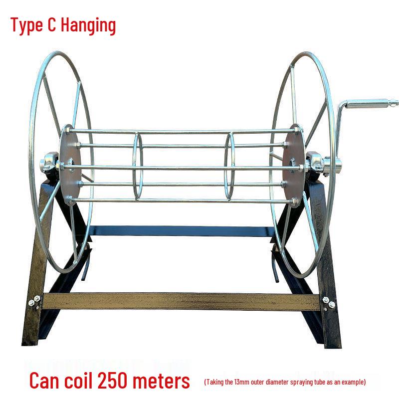 Jordbruksslangvinda & Elektrisk Reputläggningsställ med Armeringsjärnslager