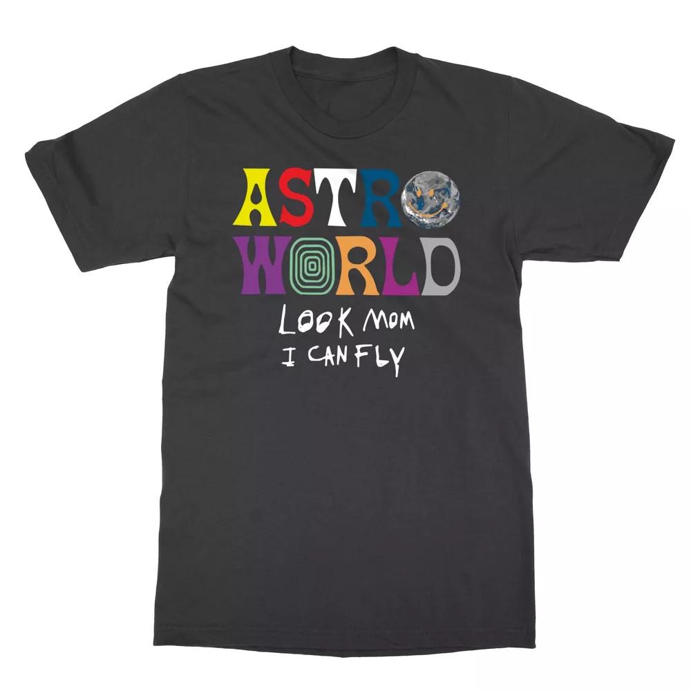 ASTROWORLD Посмотри, мама, я могу летать Мужская футболка Унисекс футболка XXL