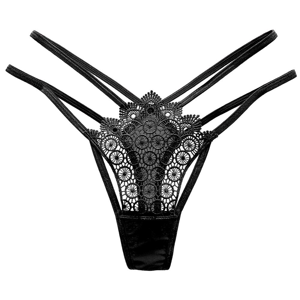 Erotic Panties Sexy Thong Woman Lace Transparent T-Back Thongs And G Strings Mesh Sheer Low Waist