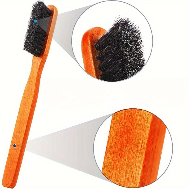 Set of 2 Horse Mane Brushes, a Silvery Care Kit for Detailed Polishing, Suitable for Jewelry Paint Surfaces And Silvery Cutlery.