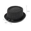 Autumn Winter Men's British Retro Jazz Hat Bowler Hat Women's Plaid Gentleman's Hood