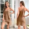 Yaoting Women's Summer Satin Ice Silk Camisole Nightgown