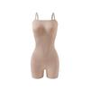 One-piece shapewear: sexy bandeau style with detachable straps; strapless fastening body-shaping corset