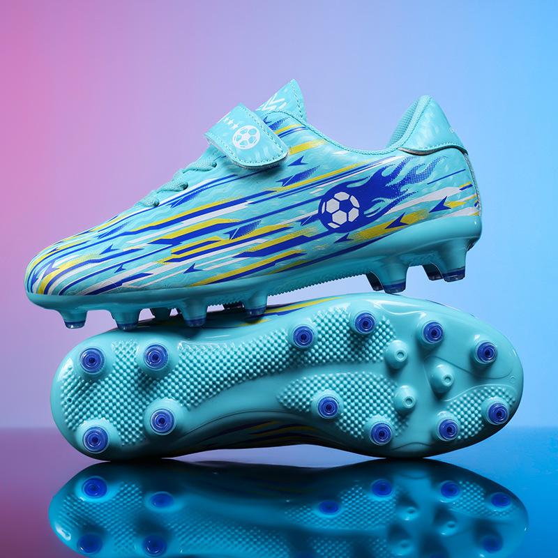 Velcro new children's football shoes long nails broken nails boys shoes girls shoes primary school students game training sports shoes