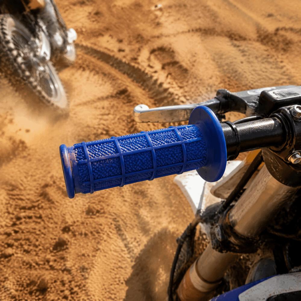 2PCS Blue Soft Handle Grips Silicone Material Motorcycle Grips Universal Handlebar Grips For Quad