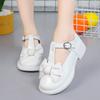 Zapatos Niña Girl Leather Shoes Autumn Dance Performance Shoe Low Heel Shoe Bow Princess Shoes Kid Shoes Girl Shoe Mary Jane