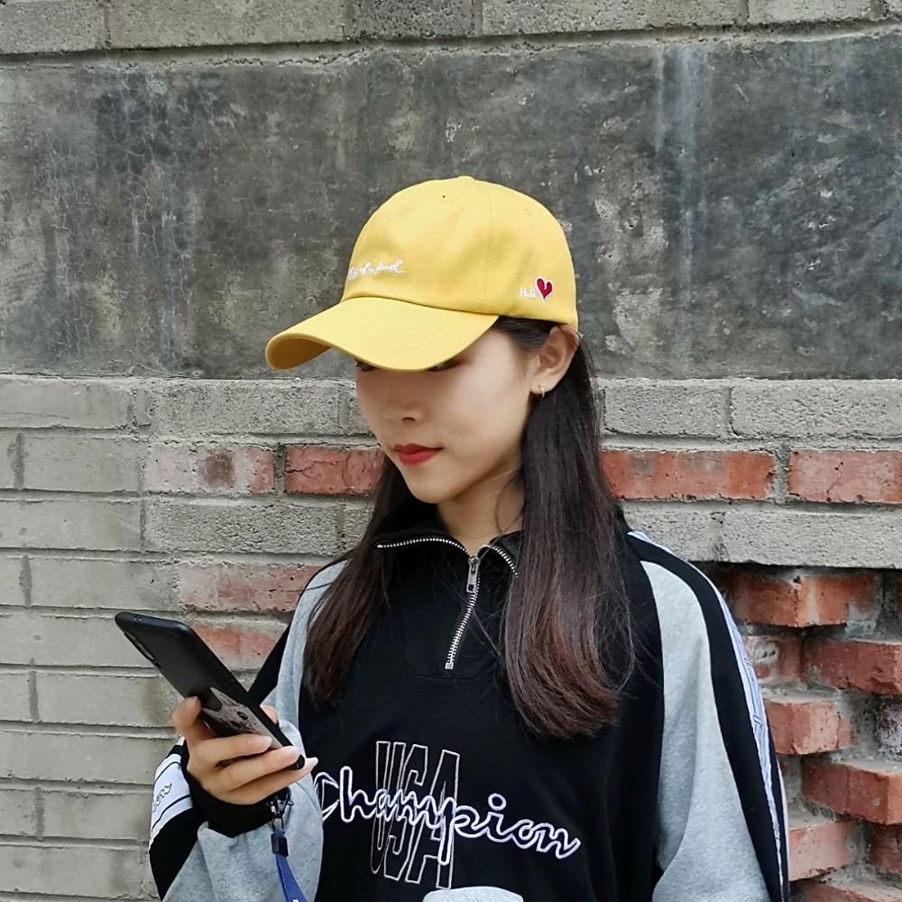 

Soft Sun Protection For Men Cotton Hip-Hop Sport Caps Women Baseball Cap Korean Sun Hat Letter