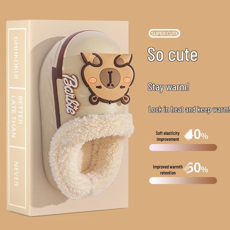 2025 EVA Baby Sandals: Cute Cartoon Design, Squishy Feel, Non-slip Thick Sole for Summer Indoor Use