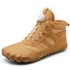 Waterproof Non-Slip Five-Finger Snow Boots with Velvet Lining for Outdoor Hiking
