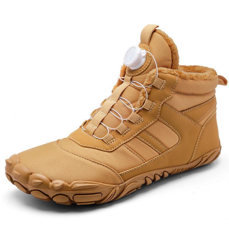Waterproof Non-Slip Five-Finger Snow Boots with Velvet Lining for Outdoor Hiking