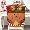3Pack Christmas Chair Covers  Festive Dining Chair Slipcovers for Holiday Decor, Suitable for Home Restaurant Use Assorted Winter Character Designs