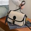 Bag women's high-end sense spring and summer new contrasting color underarm baguette bag commuting versatile shoulder messenger bag