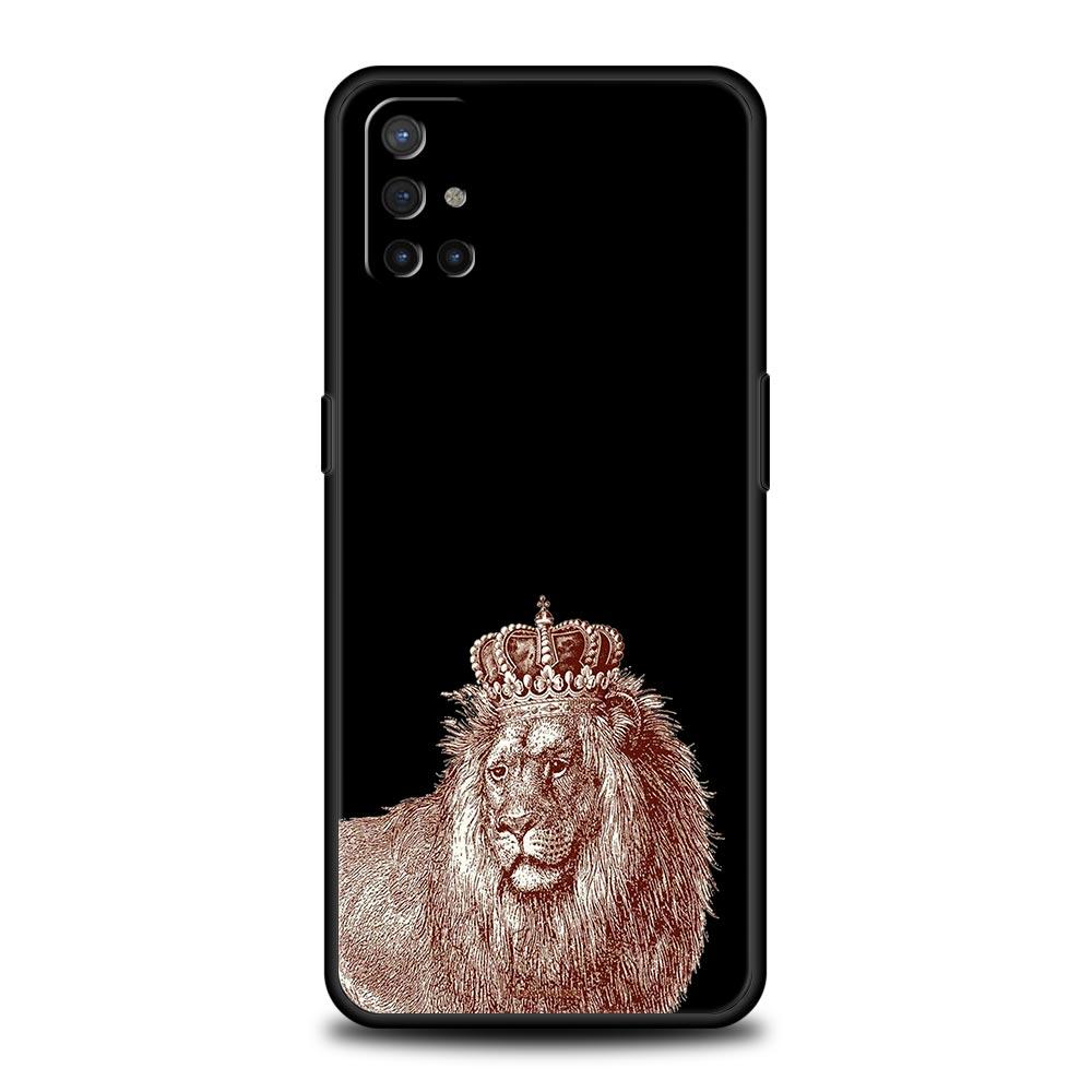 Concise Lion Pattern Phone Case For OnePlus 15 13 12 11 10 9 8 15T 13T 10T 7T Pro 13R 12R 9RT 8T Nord 4 N10 2T CE 2 3 5G Cover