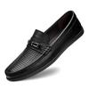 Men's Breathable Cowhide Loafers - New Style Casual Business Leather Shoes