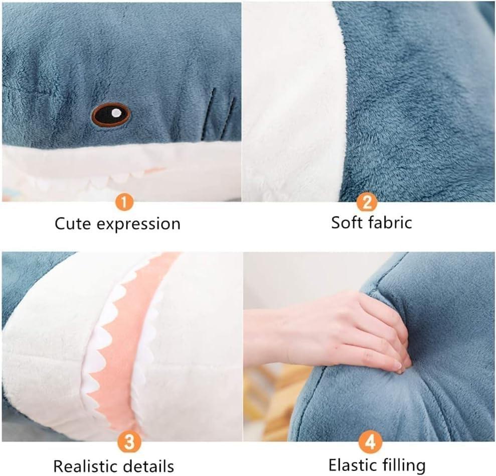 Shark Toy Soft Stuffed Sea Animal Accompany Pillow High Quality Gifts For Birthday Children Boys Party Decor