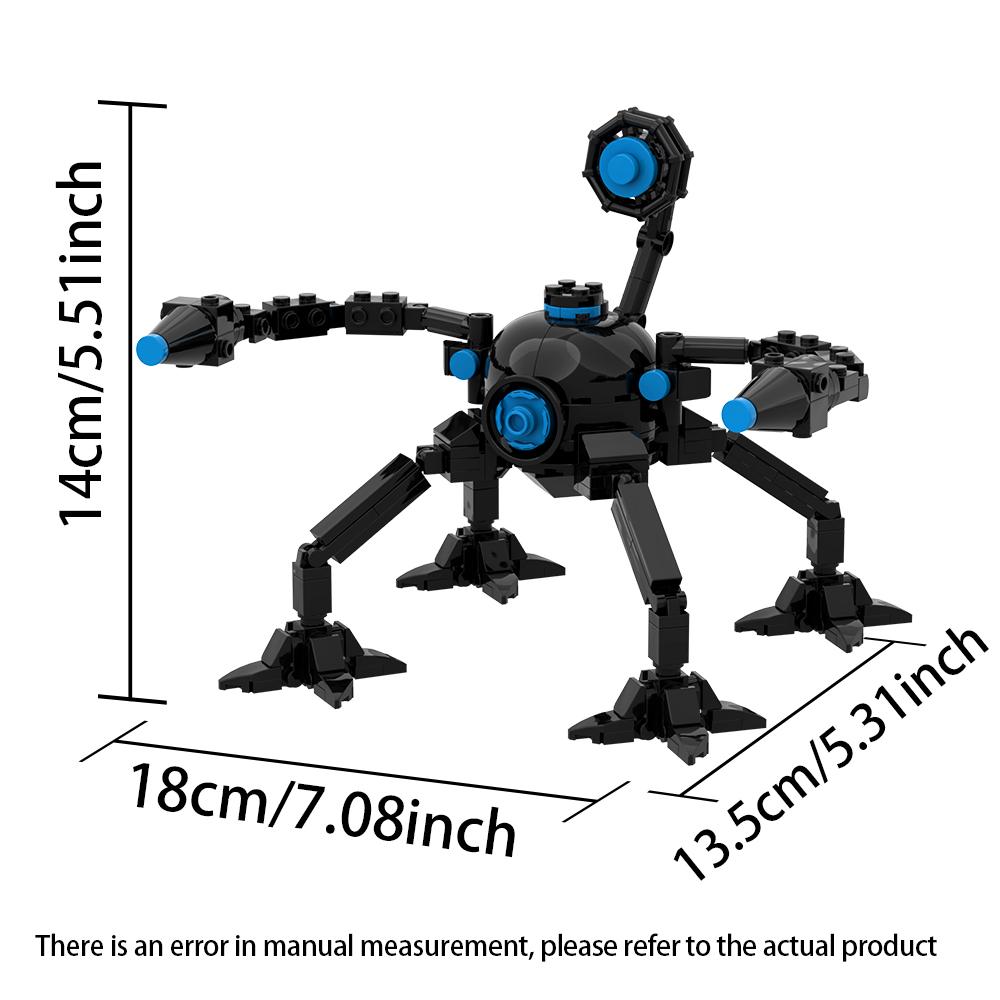 Popular Mechanical Style Robot Series Building Block set, Desktop Ornament for Collection, Multi-Shape Robot Figurine Decoration
