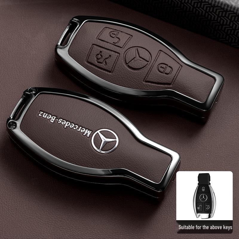 Premium Key Case for Mercedes-Benz E300L: Fits E-Class, C-Class, C260L, C200L, A200L, GLC300L