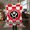 1PC Custom Name Sheffield United FC Patterned Flannel Blanket Suitable For All Seasons for Home Decor Warmth and Comfort Gifts Holiday Present