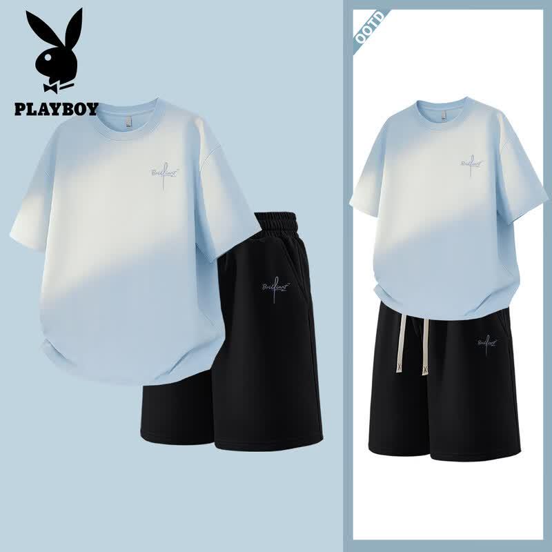 Playboy Men s Cotton Short-Sleeve Sports Set L