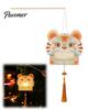 Mid-Autumn Festival Decorations Chinese New Year DIY Tiger Head Lantern Kit, Traditional Handheld PP Kindergarten Art Activity Kits Craft with