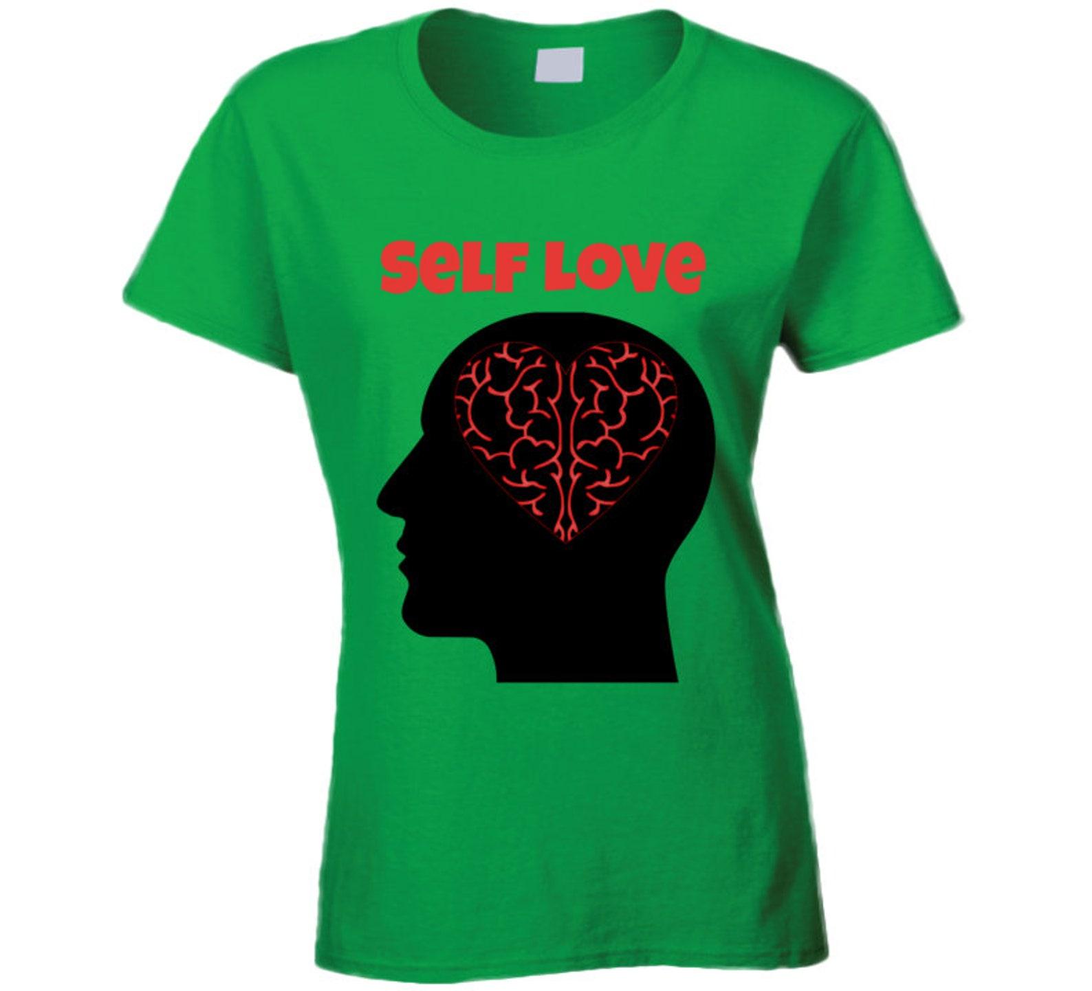 Mental Health Awareness Self Love Green Ladies T Shirt 2XL