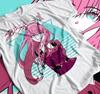 Unisex Darling Waifu Material Anime T-Shirt, Zero Two Anime Woman Shirt
