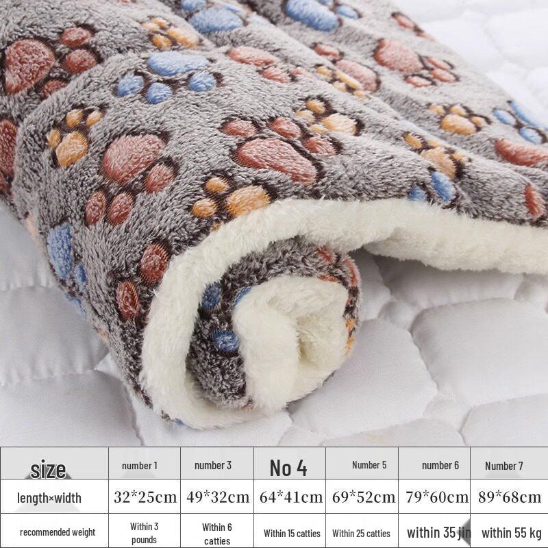 Four Seasons Waterproof Pet Mat: Dog Sleep Pad, Cat Blanket, Cage Floor Mat, Dog/Cat House Mat 32x25 (3 lbs max)