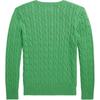 Polo Ralph Lauren Sweater Ss24 Solid Color Logo Embroidery Cable Knit Long Sleeve Kids sweater Green CWPOSWEY6820491-300