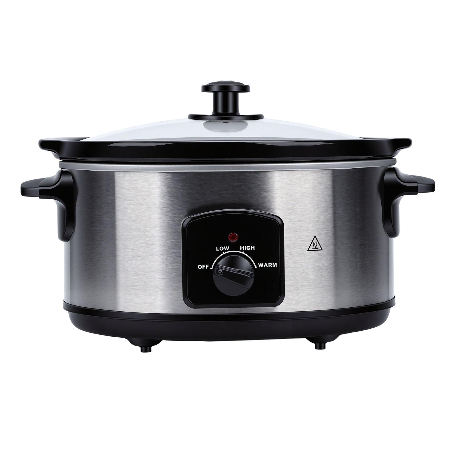 Fishine Elektrische Slowcooker 3 Kookmodi Multifunctioneel Verwijderbare Anti-aanbakpan 6L Slowcooker voor Thuis Amerikaanse Stekker L