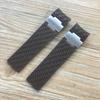22*20mm Nero Marrone Blu Impermeabile Gomma di Silicone Sostituzione del Cinturino Da Polso Della Cinghia Della Cinghia Per Il Braccialetto Ulysse Nardin DIVER