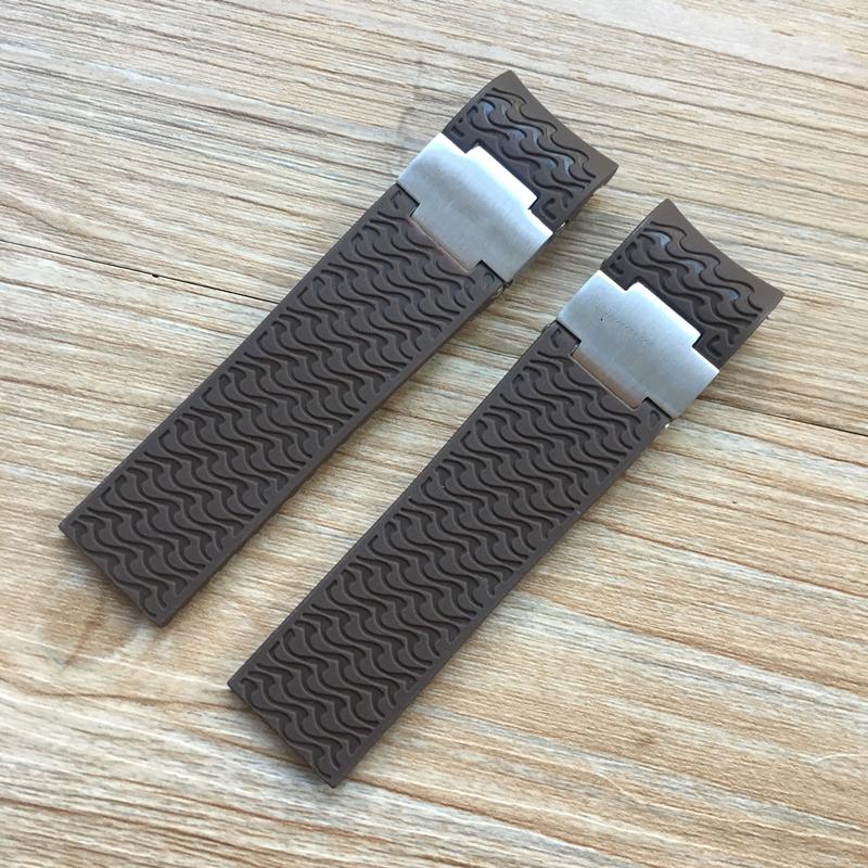 22*20 мм черный, коричневый, синий, водонепроницаемый сменный силиконовый резиновый ремешок для наручных часов, ремешок для браслета Ulysse Nardin DIVER Without buckle