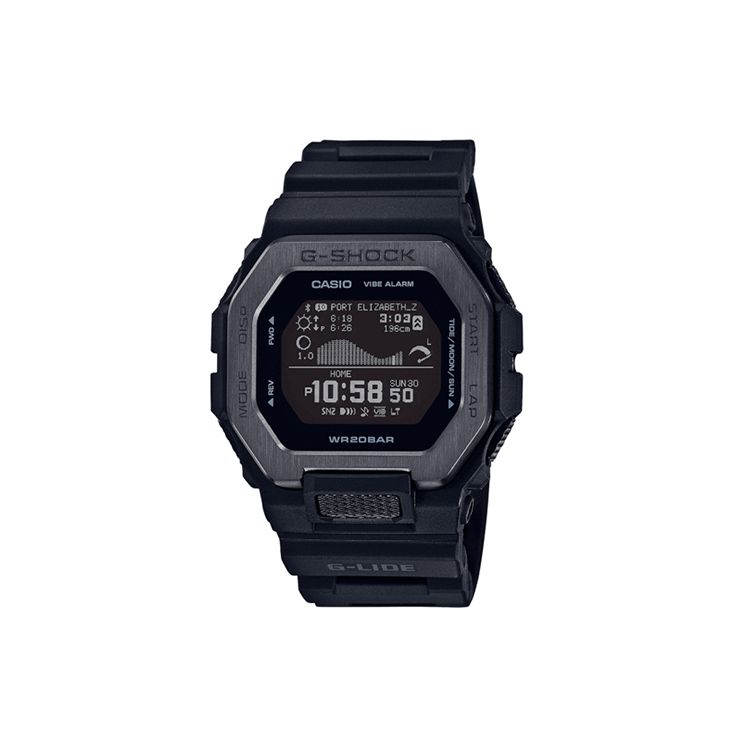 

Casio G-Lide Series G-Shock Extreme Sports Waterproof Shockproof Quartz Movement Resin Strap Men Watches Black GBX-100NS-1ER Regular Watch Box,Black Strap