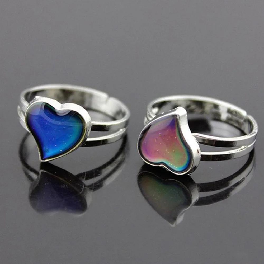 Band Mood Mood Ring Feeling Mood Rings Color Change Adjustable Size for Women Christmas Birthday Gifts for Girl resizable