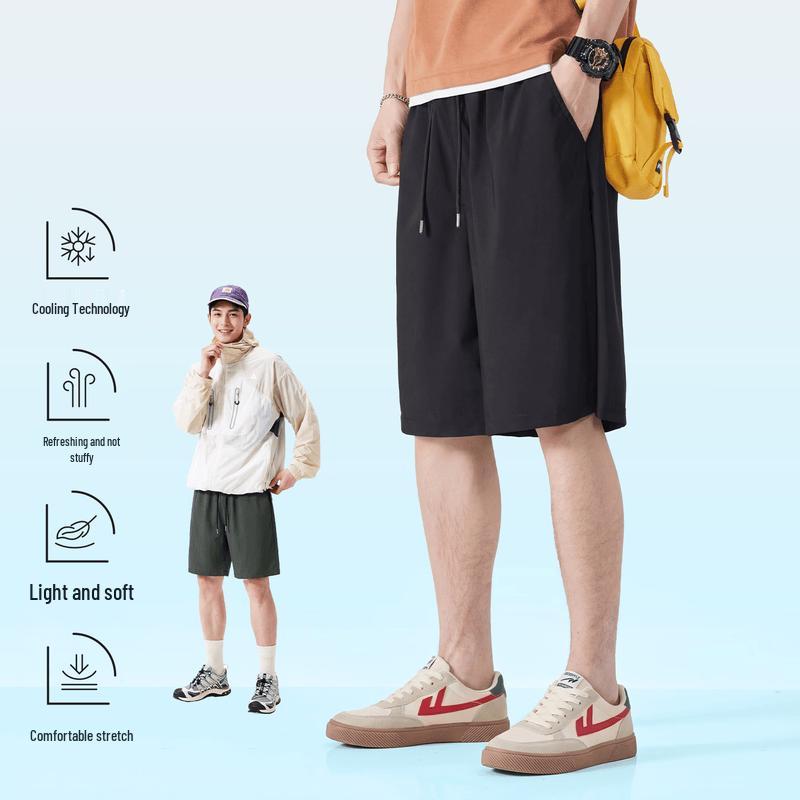 Jeanswest Youth Summer Ice Silk Sports Bermuda Shorts