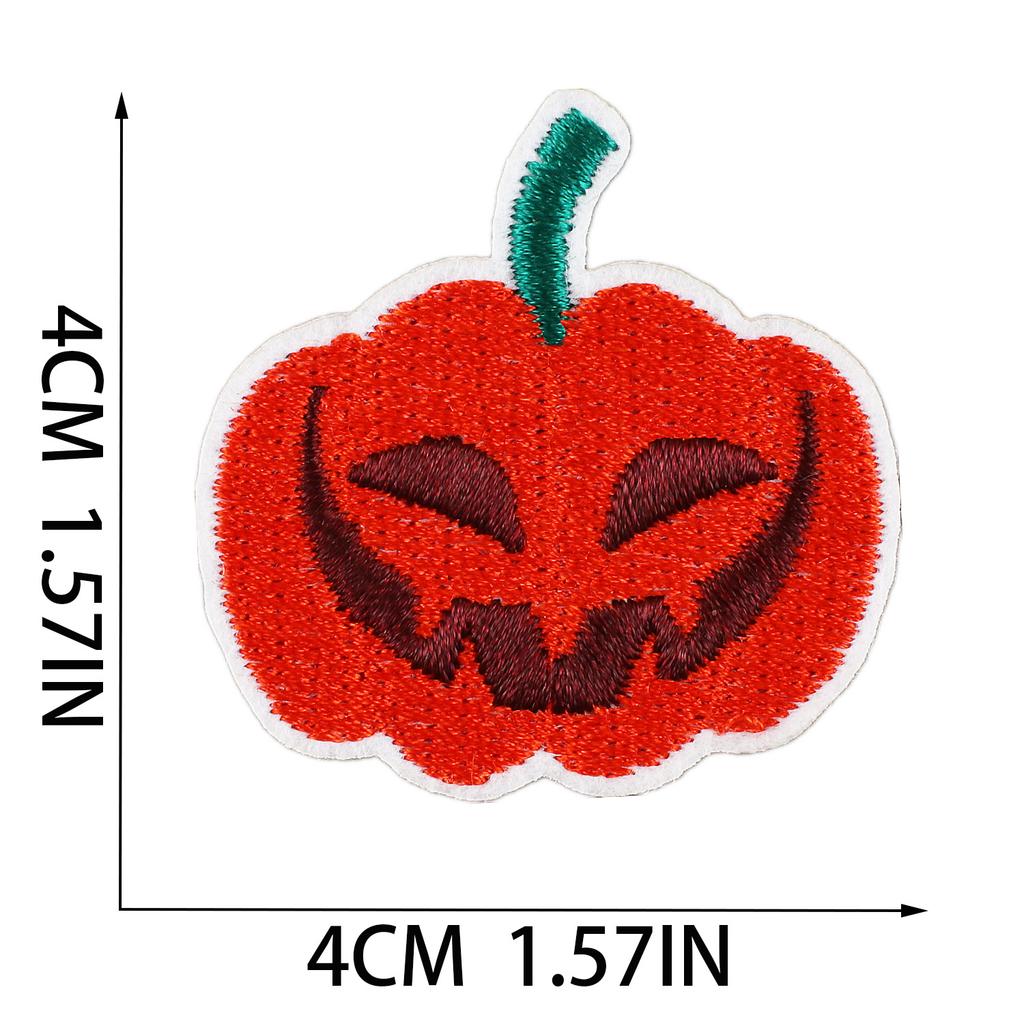 Horror Castle Embroidery Cloth Sticker Soul Bringer Patch Sticker Ghost Cat Embroidery Sticker Computer Embroidery Label Zombie Chapter Boy