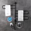 RU in stock Electric Bath Towel Warmer Heating Towel Shelf Rack Towel Dryer Shelf Rotatable Smart Digital Display Bathroom Rack