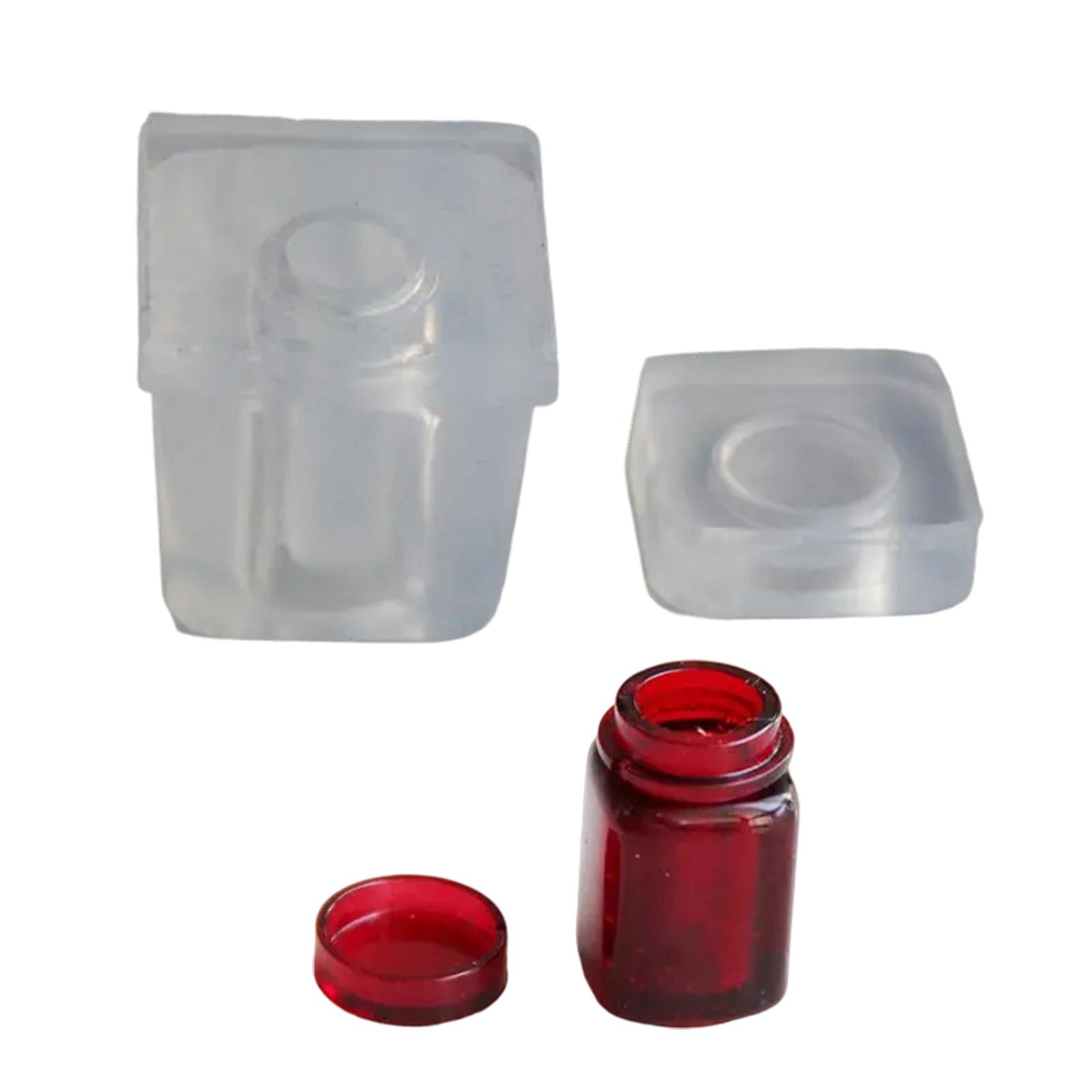 

Высококачественная силиконовая форма для мини-бутылочек Прочная и легко извлекаемая Идеально подходит для изготовления контейнеров для духов или эфирных масел