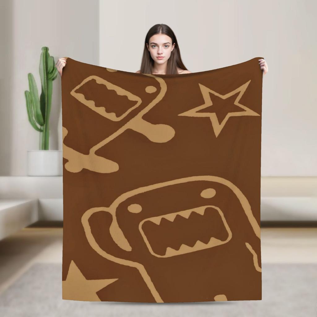 Domo Kun Accessories Blanket Soft Fleece Throw Blankets Comfortable Bedding Throws
