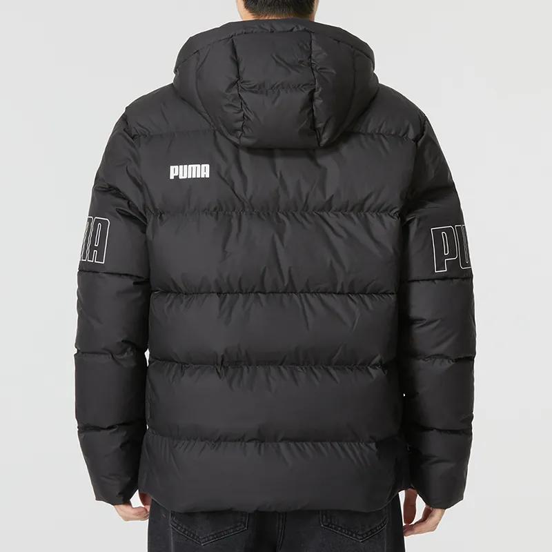 PUMA Down Jackets Men's Black Hooded Moderate Other (Unisex) Down Jackets 676032 01