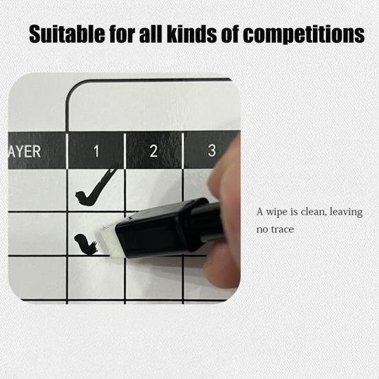Golf Scorecard Board Erasable Dry Erase Whiteboard with 1 Pen Portable Golf Score Card Holder Accessories for Men Women Golfer