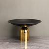 Candy tray Metal Mushroom Fruit Plate Tabletop Decor Figurines Golden Tray Desktop Storage Container Home Decor Accessories